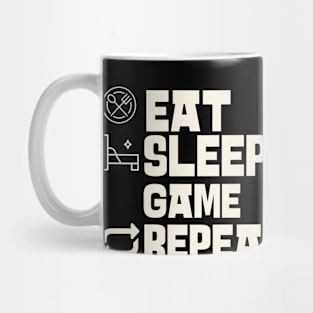 Eat Sleep Game Repeat Mug